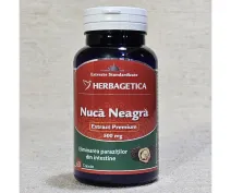 Nucă neagră pentru eliminarea paraziților 500mg 60 capsule