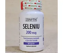 Seleniu pentru funcționarea normală a glandei tiroide 200mcg 60 capsule