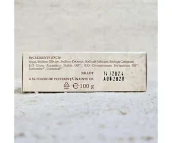 Săpun natural cu portocale și scorțișoară 100g picture - 2