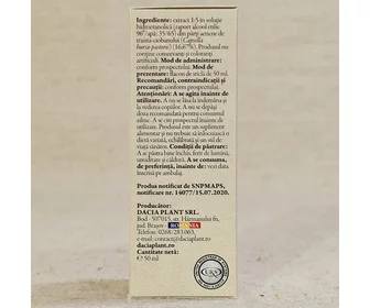 Soluție hidroalcoolică din traista ciobanului 50ml picture - 3