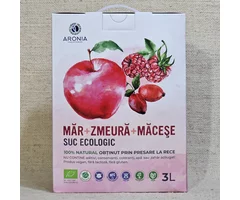 Suc de zmeură, măceșe și măr ECO 3L
