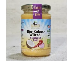 Ulei de cocos condimentat cu usturoi și chili ECO 190g