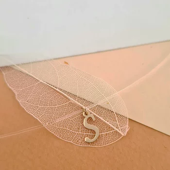 14K Monogram Szilikon Nyaklánc