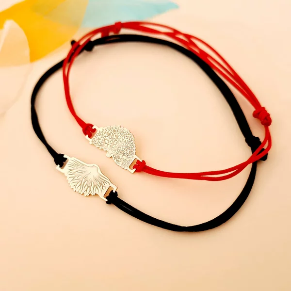 14K Arany Karkötő állítható zsinórral - Gyökér és Lombkorona