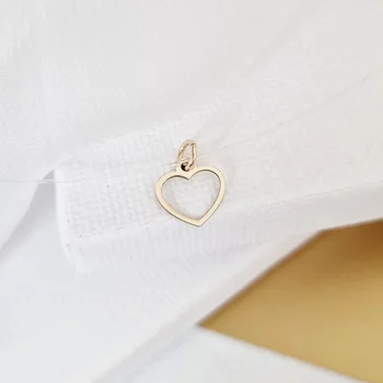 14K Kivágott Szív Szilikon Nyaklánc