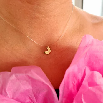 14K Pillangó Szilikon Nyaklánc