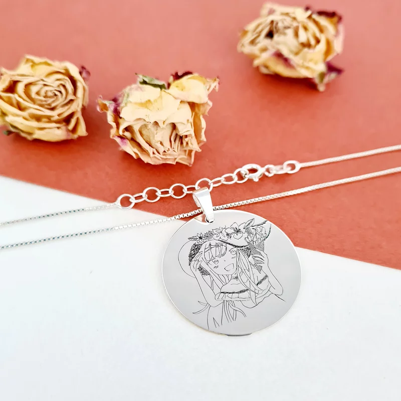 ALEXANDRA lánc Our Children kollekció - Lány medál kalappal - Ezüst 925