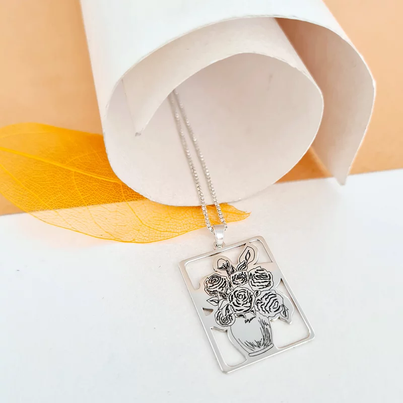 ANDREEA lánc Gyermek kollekciónk - Virágváza medál - Ezüst 925