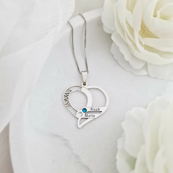 Anya Kedveskéi - 2 Név és Swarovski Kristályok - 925 Sterling Ezüst - Körkapocs