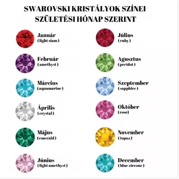 Anya Kedveskéi - 4 Név és Swarovski Kristályok - 925 Sterling Ezüst - Körkapocs