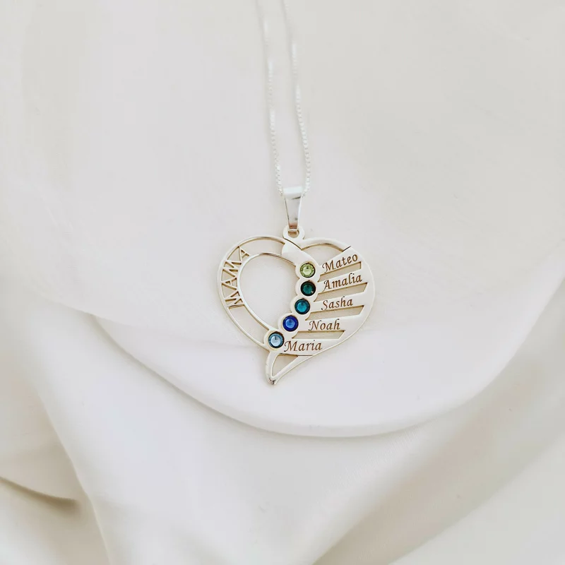 Anya Kedveskéi - 5 Név és Swarovski Kristályok - 925 Sterling Ezüst - Körkapocs