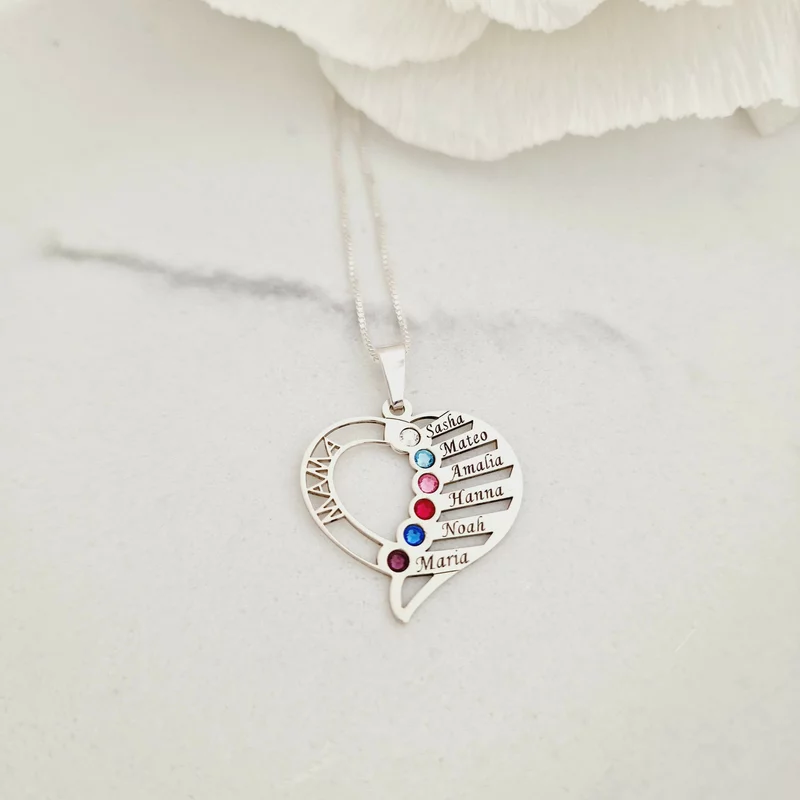 Anya Kedveskéi - 6 Név és Swarovski Kristályok - 925 Sterling Ezüst - Körkapocs