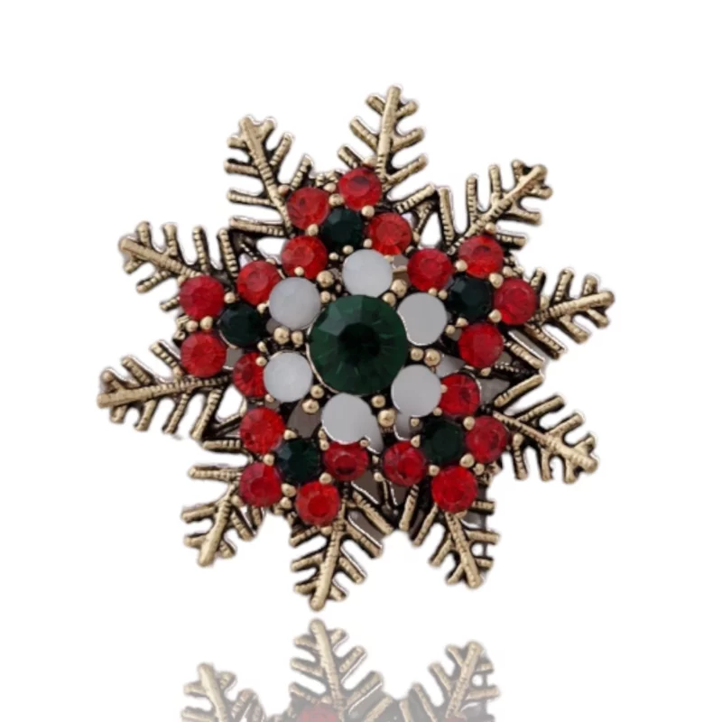 Aranyozott kitűző - Hópehely