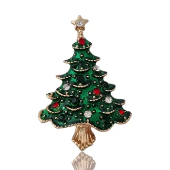 Aranyozott Tradicionális Karácsonyfa Bross