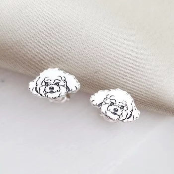 Bichon Fülbevaló - 925 Sterling Ezüst  - Stekkeres