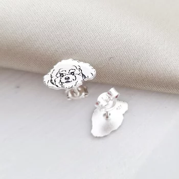 Bichon Fülbevaló - 925 Sterling Ezüst  - Stekkeres