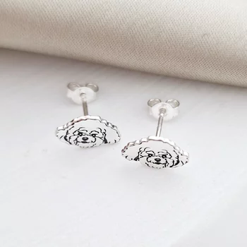 Bichon Fülbevaló - 925 Sterling Ezüst  - Stekkeres