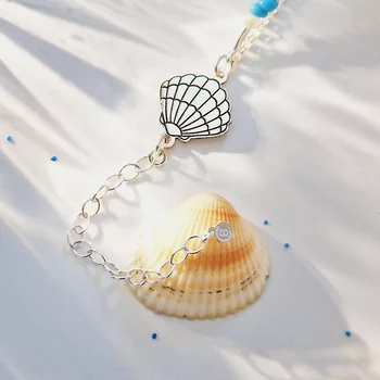 Bokalánc – Kagyló és Ásványok  – 925 Sterling Ezüst – Egyedi méret