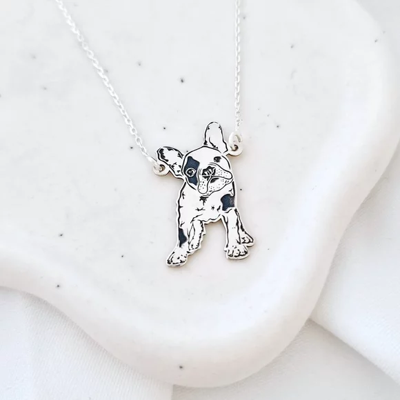 Ezüst Bulldog Nyaklánc