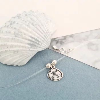 Choker Beach Summer - Különféle medálokkal és 4 mm-es gyöngyökkel személyre szabva - Ezüst 925 - Szilikon lánc karabineres csattal