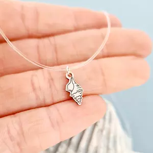 Choker Beach Summer - Különféle medálokkal személyre szabva - Ezüst 925 - Szilikon lánc karabineres csattal