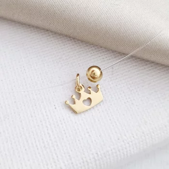 Choker különféle medálokkal és 1 4 mm-es golyóval - 925 ezüstözött 18K sárga arannyal - Szilikon lánc karabineres csattal