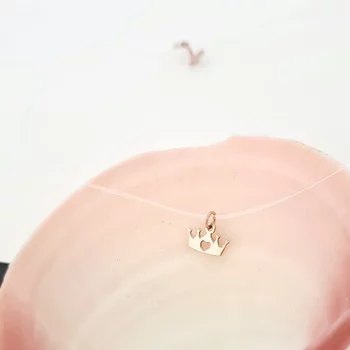 Choker különféle medálokkal - Ezüst 925 18K Rose Gold bevonattal - Szilikon lánc karabineres csattal