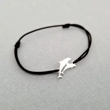 Delfin Karkötő -  925 Sterling Ezüst Érme - Állítható Zsinór