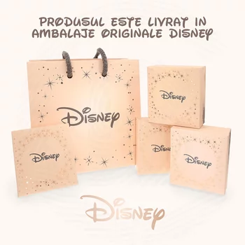Disney duett fülbevaló Mickey Mouse és Minnie Mouse - Ezüst 925 és Cubic Zirconia