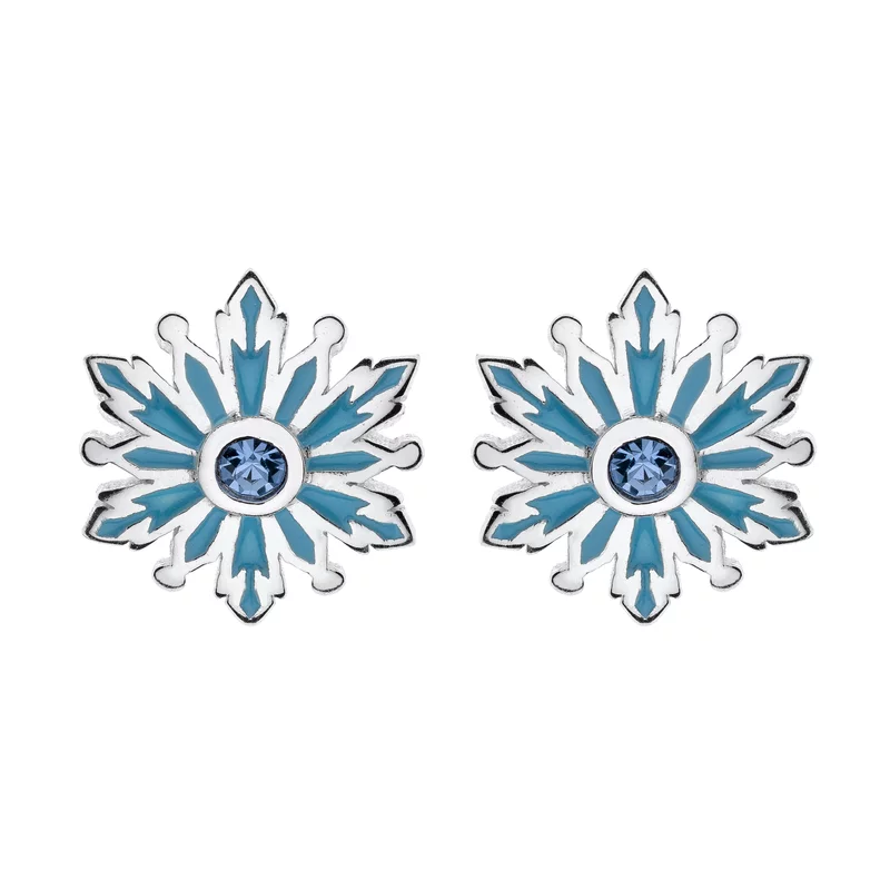 Disney Frozen csillag fülbevaló - ezüst 925 és kristályok