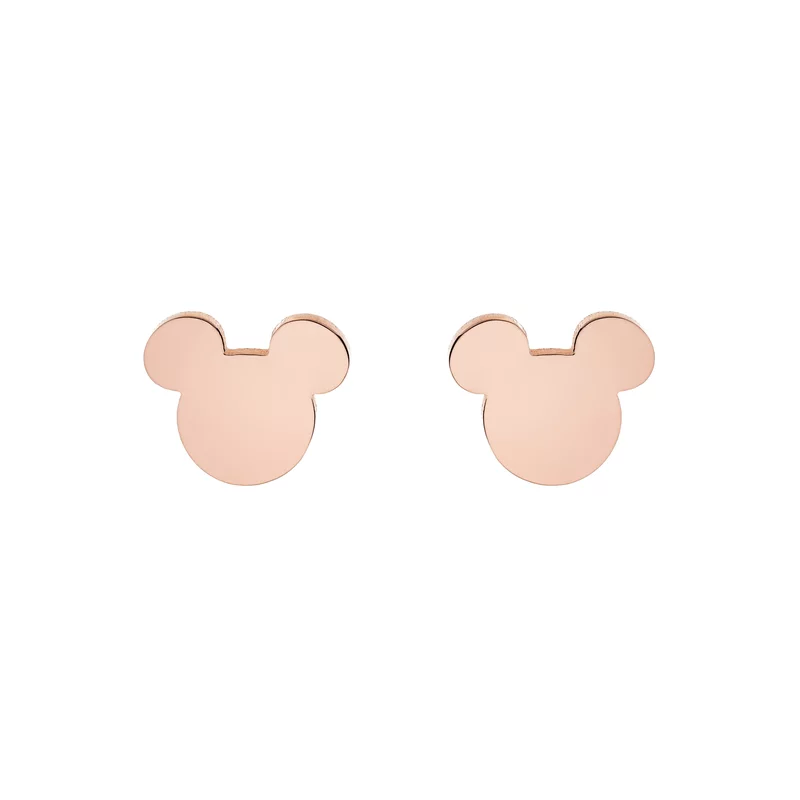 Disney Mickey Mouse minimalista szimbólum fülbevaló - Rose Medical Stainless Steel