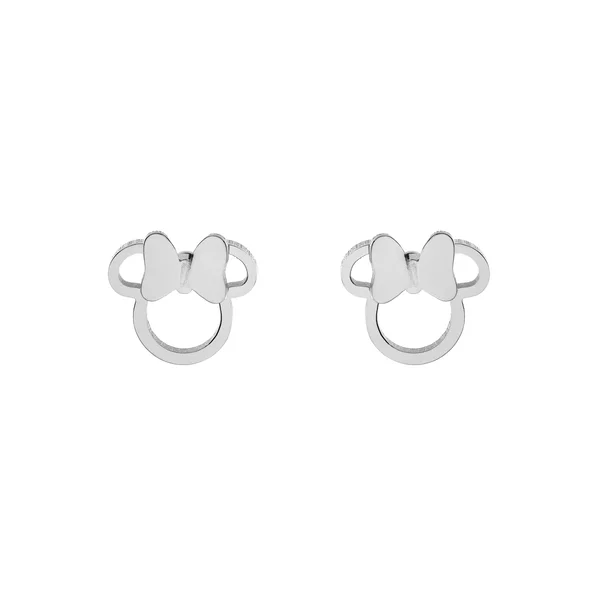 Disney Minnie Mouse kivágott szimbólumos fülbevaló - rozsdamentes orvosi acél