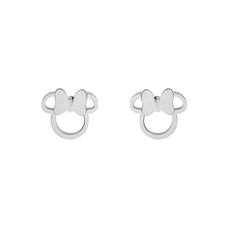 Disney Minnie Mouse kivágott szimbólumos fülbevaló - rozsdamentes orvosi acél