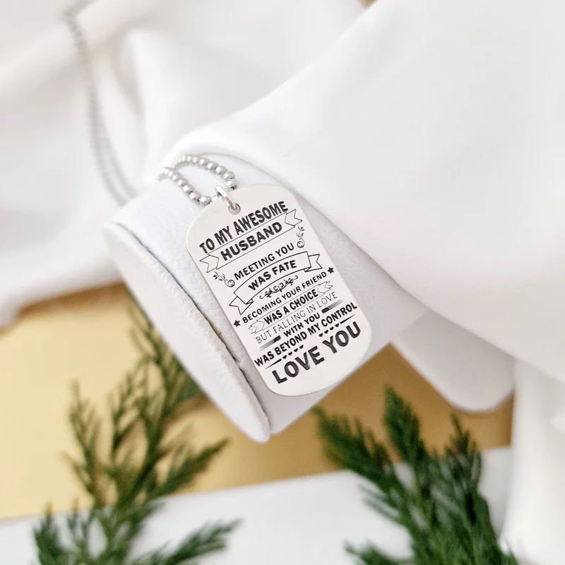 Ezüst Nyaklánc - Katonai modell - Legjobb Férj