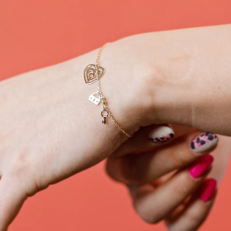 Fairyland kollekció karkötő - Örök szerelem - Ezüst 925 18K sárga és rózsa arannyal bevonva