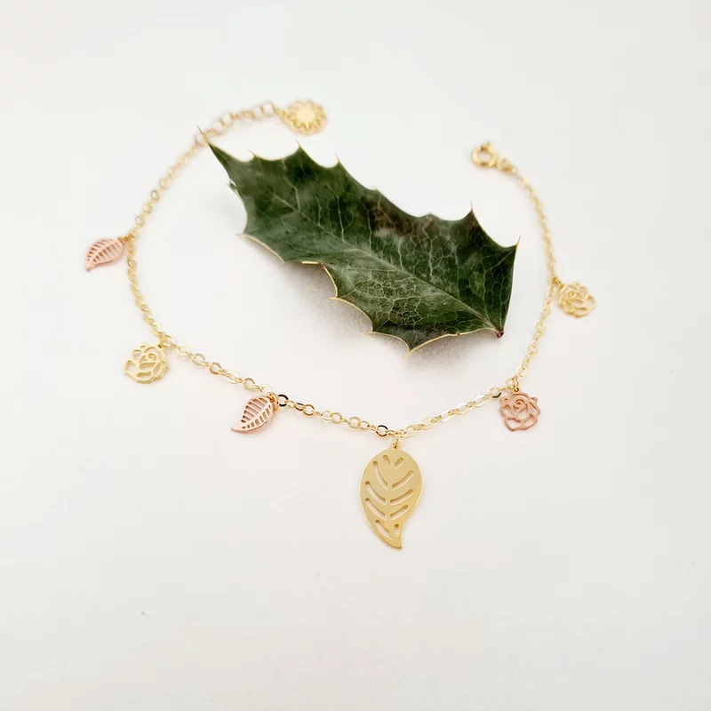 Fairyland kollekció karkötő - Lenyűgöző csokor - Ezüst 925 18K sárga és rózsa arannyal bevonva