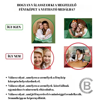 Fényképes Kerek Nyaklánc - Ujjlenyomat - 925 Sterling Ezüst - Körkapocs