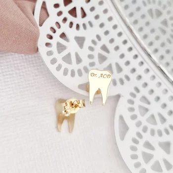 Fog fülbevaló - 14K sárga arany - csavaros záródás