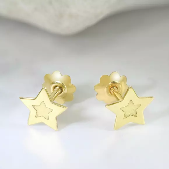 14K Baba Csillag Fülbevaló