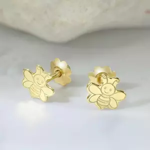 14K Baba Méhecske Fülbevaló