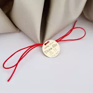 Gyónási keresztelési érme – 15 mm – 14 karátos sárga arany