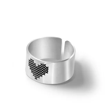 HAGYOMÁNYOS SZÍV gyűrű - 925 ezüst - viktoriánus kollekció