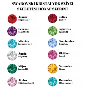 Harmónia Életfa Nyaklánc  - 3 Név - 925 Sterling Ezüst  Swarovski Kristály - Körkapocs