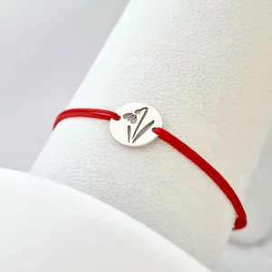Hóvirág Karkötő - 925 Sterling Ezüst - Állítható Zsinór