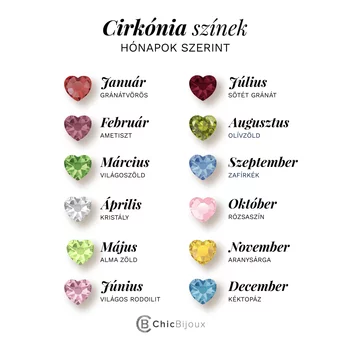 Ígéret Gyűrű – Szív alakú Cirkónia Kristály és Név – 925 Sterling Ezüst
