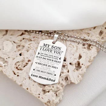 Katonai lánc My Son medállal - ezüst 925