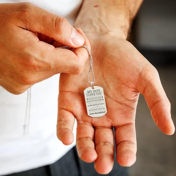 Katonai lánc My Son medállal - ezüst 925