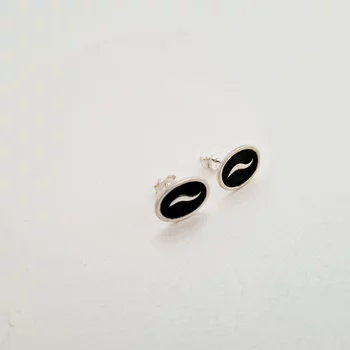 Kávébab Fülbevaló - 925 Sterling Ezüst - Stekkeres