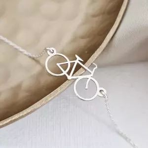 Kerékpár Karkötő - 925 Sterling Ezüst - Lánc