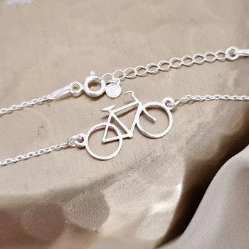 Kerékpár Karkötő - 925 Sterling Ezüst - Lánc